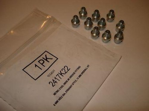 Straight Grease Fittings 2417K22 NSFP LOT OF 10