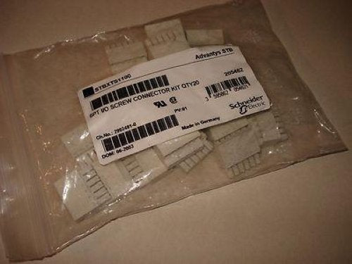 Schneider STBXTS1100 Package of 20 6PT I/O Screw Type Insert Connectors NSFP