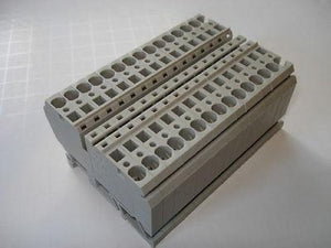 Allen Bradley Lot Of 15 1492-R4 Gray Terminal Blocks NSNP