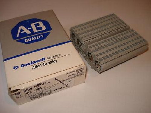 Allen Bradley Lot Of 16 1492-R3Q Gray NEW Terminal Blocks NSFP