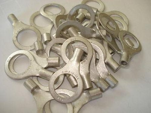 Amp 1/2 Stud 12-10 AWG Non Insulated Ring Lugs Terminals LOT of 25
