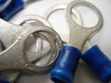 Amp Blue 3/8 Stud 16-14 AWG Insulated Ring Lugs Terminals LOT of 50