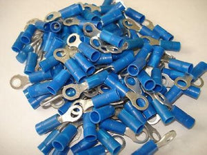 T&B #10 Stud 18-14 AWG Insulated Ring Lugs Terminals LOT of 100