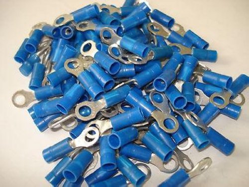 T&B #10 Stud 18-14 AWG Insulated Ring Lugs Terminals LOT of 100