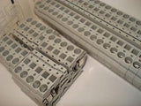 Allen Bradley Lot Of 33 1492-R6 Ser:A Gray Terminal Blocks NSFP