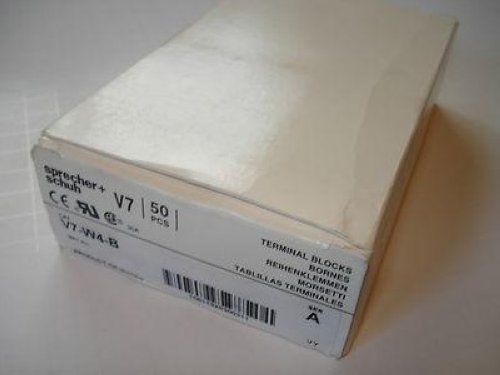 Sprecher Schuh V7-W4 Box/50 Blue V7-W4-B Terminal Blocks NSFP