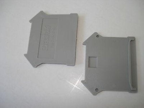 Phoenix Contact D-UK 4/10 Gray End Barriers Lot of 10 NSNP