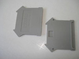 Phoenix Contact D-UK 4/10 Gray End Barriers Lot of 10 NSNP