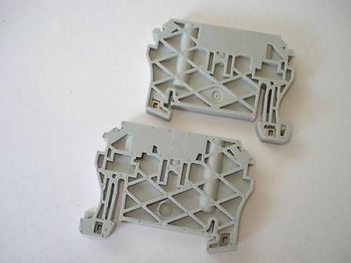 Allen Bradley Lot Of 2 1492-ERL 35 Gray Terminal Block End Anchors NSNP