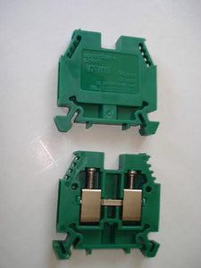 Sprecher Schuh V7-W10 Green Ground Terminal Block Lot of 5 NSNP