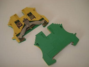 Weidmuller WPE 2.5 Ground Terminal Block 2 each USNP