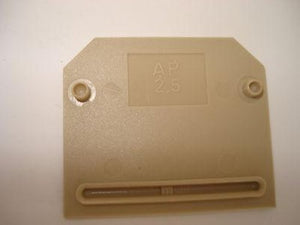 Weidmuller AP 2.5 Terminal Block End Barrier NSNP LOT OF 7