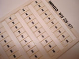 Wago WSB 209-677 "N" Terminal Block Markers / Labels NSNP LOT of 3