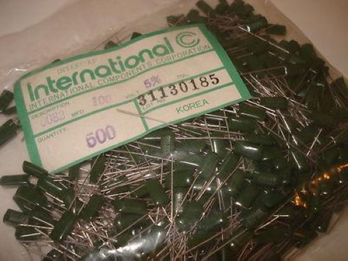 InterNational .0082 +- 5% Resistors Lot of 500 NSFP