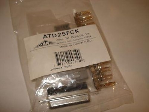 ALLEN TEL ATD25FCK 25 Pin Female Connector Kit w/25 Gold Plated Pins NSFP LOT 22