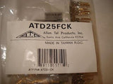 ALLEN TEL ATD25FCK 25 Pin Female Connector Kit w/25 Gold Plated Pins NSFP LOT 22