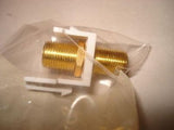 Keystone Insert Module P-KS-FG-White Coax Type F Connector NSFP LOT 22