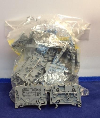 Weidmuller WDU 2,5 Terminal Block LOT of 50  NSNP