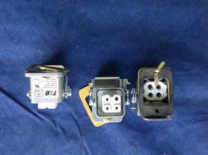 T&B 4 Pin Inserts & Housings Lot of 3 NSNP