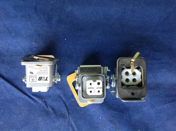 T&B 4 Pin Inserts & Housings Lot of 3 NSNP