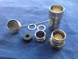 Coninver 12 Gold Pin Solder Type Connector with Glads & Dust Cap NSNP