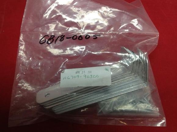 Aluminum 90 Deg Mounting Brackets with Hardware Lot of 8 NSFP