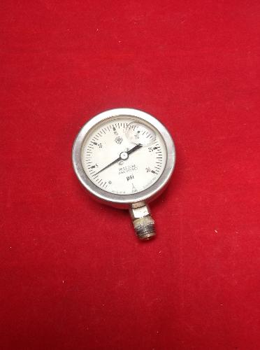 MCDaniel 316 Stainless Steel Liquid Oil Filled 0-30 PSI Gauge USNP