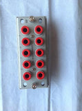 SMC 1/4" 10 Port Pneumatic Multiconnector (1 SIDE) Junction Block NSNP