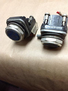 Allen Bradley Lot Of 2 800T-A7P Ser:N Blue Flush Mount Pushbuttons USNP (B79)