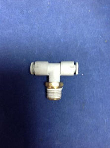 SMC KGT06-02 6mm Line NPT Brass One Touch Pneumatic T Fitting NSNP LOT of 4