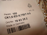 Phoenix Contact CK1,6-ED-0,75ST AG 1.6 Crimp Male 16 63 35 2 Contact 100 PINS