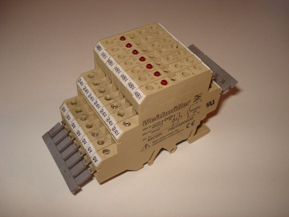 Weidmuller MC5R 7901550000 SPST 250VAC 4A 24/48VDC 7 PCS Relay Terminal Blocks