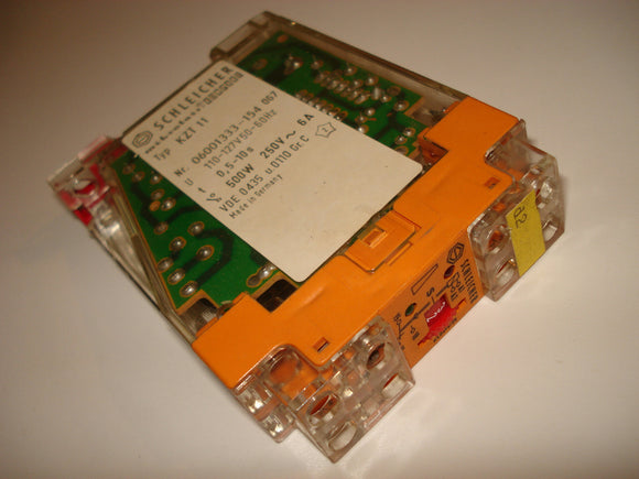 Schleicher Mikrolais Kompakt KZT 11 06001333-154 VDE 0435 110-124V Timing Relay