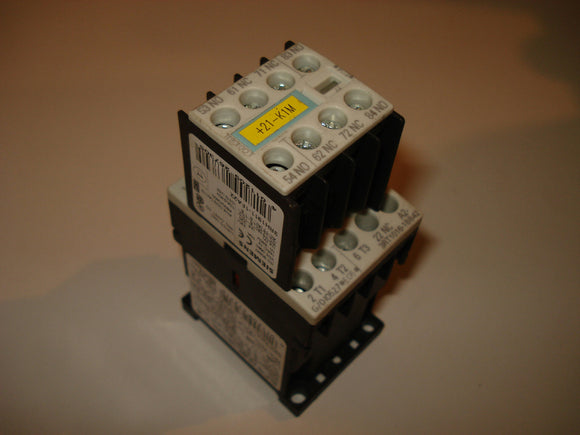 Siemens Sirius 3R 3RT1016-1BB42 24V 20A Motor Starter Contactor & 3RH1911-1FA22