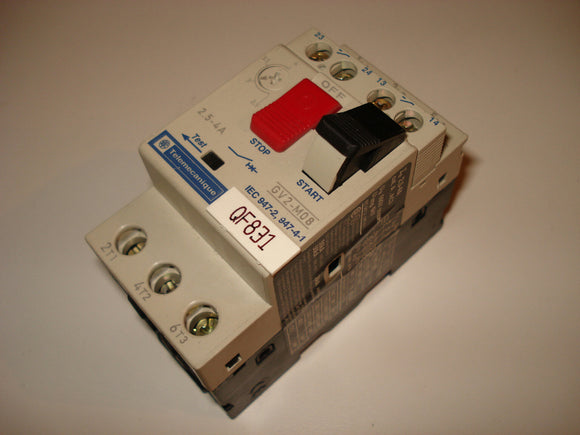 Telemecanique GV2-M08 Manual Motor Starter 2.5-4A