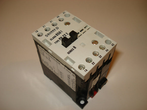 Square D PH22E 20A Class 8501 SER:B 110V Contactor