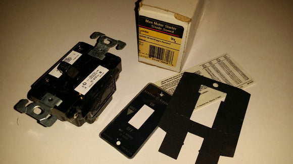 Square D CR101Y 1HP MAX 115/230V TOGGLE OPERATED MAN. Motor Starter SINGLE Speed