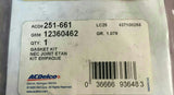 AC Delco / GM 12360462 Gasket Kit 251-661 Water Pump