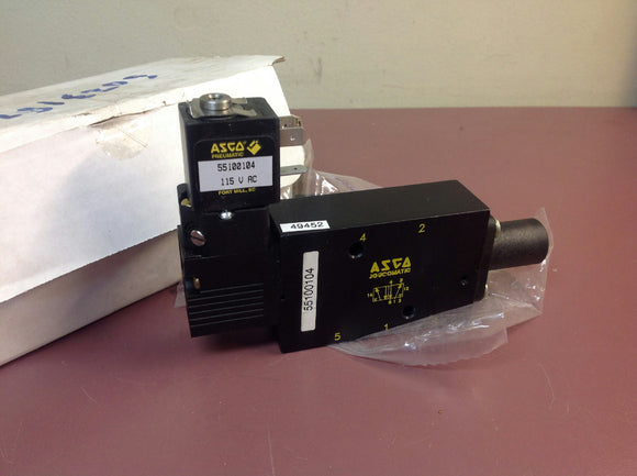 Asco 55100104 Joucomatic 110V-AC 1/8 AND 1/4IN NPT Solenoid Valve