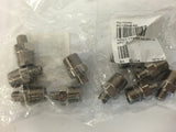 Polyconn PC123NB-62 Nickel Plated Brass Pipe Fittings 3/8" NPT Male x1/8" Qty10