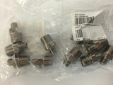 Polyconn PC123NB-62 Nickel Plated Brass Pipe Fittings 3/8" NPT Male x1/8" Qty10