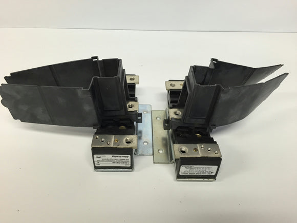 Allen Bradley Lot Of 2 1494v-FS60 Fuse Block w/Guard