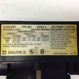 Square D Class 9421 Type ND1 Series A Fusible Disconnect Switch