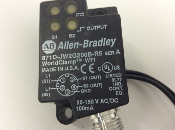 Allen Bradley 871D-JW2G200B-R5 Series A Proximity Switch Sensor