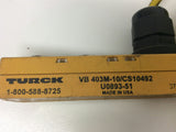 Turck VB 403M-10/CS10492 U0893-51 Multi Port Cable