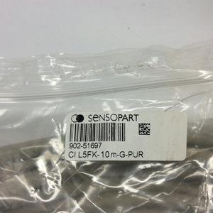 Sensopart CI L5FK-10M-G-PUR 10 Meter Straight Cable Shielded