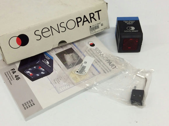 Sensopart Vision Sensor FA46-301-RCC-OBO12LS5 22MM OPERATING RANG 12MM Lens 3PNP
