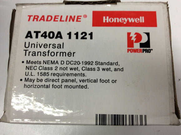 Honeywell AT40A1121 Foot Mounted 120 Vac Transformer