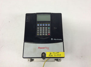 Allen Bradley 20AB6P8A3AYNNNC0 Series A 240 V 2 HP 3 PH Powerflex Drive 1JBD1ID4