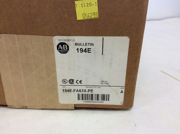 Allen Bradley 194E-FA63X-PE Load Switch